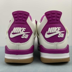 Jordan 4 Retro SB White Fuchsia Custom - Born Sneakers