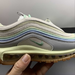 Nike Air Max 97 Enamel Green Sail Worn Blue - Born Sneakers