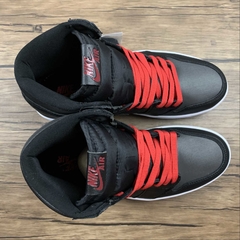 Jordan 1 Retro High Black Satin Gym Red - loja online
