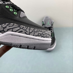 Jordan 3 Black/Green Glow - comprar online