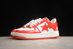 A Bathing Ape Bape Sta Patent Leather White Red na internet
