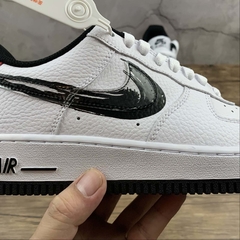 Nike Air Force 1 Low Brushstroke White Black - Born Sneakers