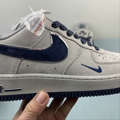 Nike Air Force 1 Low 1'07 LV8 Grey/Dark Blue - Born Sneakers
