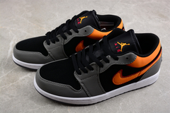 Jordan 1 Low Black Vivid Orange - loja online
