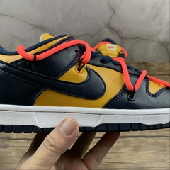 Nike Dunk Low Off-White University Gold Midnight Navy - Born Sneakers