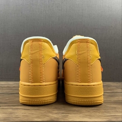Nike Air Force 1 Low OFF-WHITE University Gold Metallic Silver - Born Sneakers