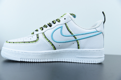 Nike Air Force 1 Low Worldwide White Blue Fury Volt na internet