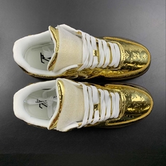 Louis Vuitton Nike Air Force 1 Low By Virgil Abloh Metallic Gold - loja online