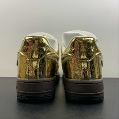 Louis Vuitton Nike Air Force 1 Low By Virgil Abloh Metallic Gold - Born Sneakers