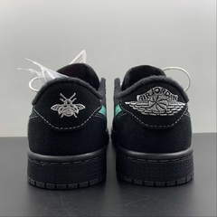 Jordan 1 Low Travis Scott Black Phantom x Tiffany & Co. 1837 Custom - Born Sneakers