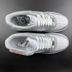 Nike Air Force 1 '07 Light Grey/White Custom - loja online