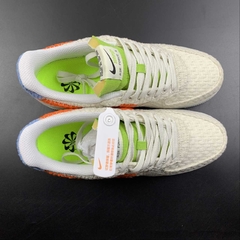 Nike Air Force 1 Low Hemp White Orange University Blue - loja online