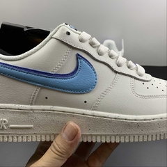 Nike Air Force 1 Low 82 Double Swoosh White Medium Blue - Born Sneakers