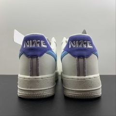 Nike Air Force 1 Low 82 Double Swoosh White Medium Blue - Born Sneakers