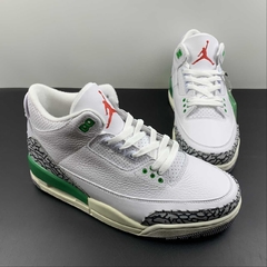 Jordan 3 Lucky Green Custom na internet