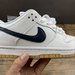 Nike SB Dunk Low Orange Label White Navy - Born Sneakers