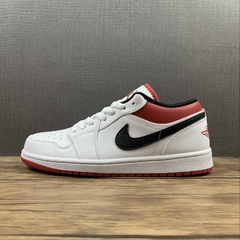 Jordan 1 Low White University Red Black