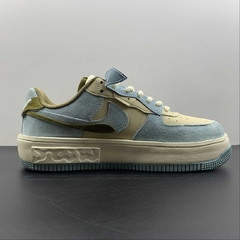 Nike Air Force 1 Fontanka Light Blue Brown White - comprar online