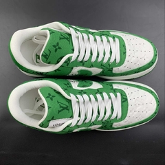 Louis Vuitton Nike Air Force 1 Low By Virgil Abloh White Green - loja online
