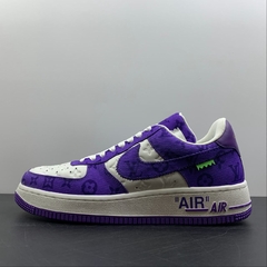 Louis Vuitton Nike Air Force 1 Low By Virgil Abloh White Purple