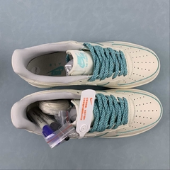 Nike Air Force 1 07 Rice White Sky Blue Custom - loja online