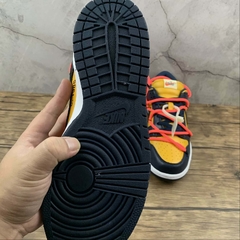 Imagem do Nike Dunk Low Off-White University Gold Midnight Navy