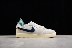 Jordan AJ1 KO Low Union LA White/Neutral Grey-Muslin Custom na internet