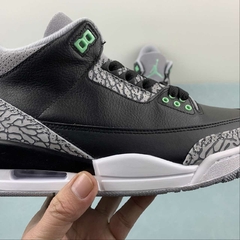 Jordan 3 Black/Green Glow - Born Sneakers