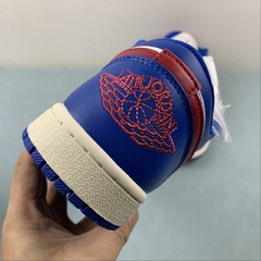 Jordan 1 Low Sport Blue Gym Red - loja online