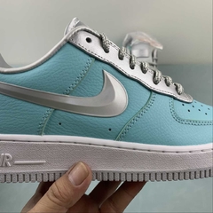 Nike Air Force 1 Low Tiffany & Co. 1837 Silver Custom - Born Sneakers