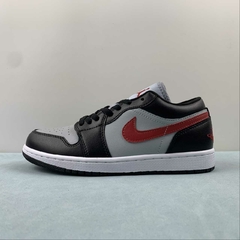 Jordan 1 Low Wolf Grey Gym Red