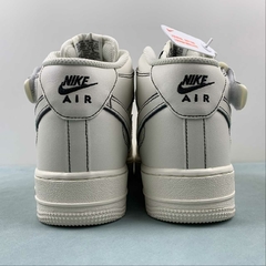 Nike Air Force 1 '07 Mid Black/Beige Custom - Born Sneakers