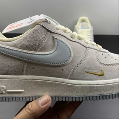 Nike Air Force 1 Low Grey Blue Gold - Born Sneakers