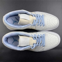Jordan 1 Low Canvas Grey Cream - loja online