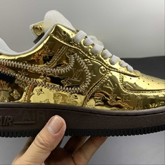 Louis Vuitton Nike Air Force 1 Low By Virgil Abloh Metallic Gold - Born Sneakers