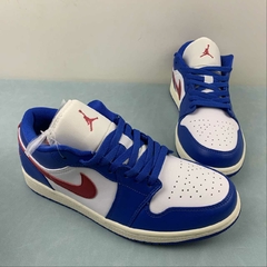Jordan 1 Low Sport Blue Gym Red na internet
