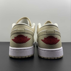 Jordan 1 Low SE Sail Rattan University Red - Born Sneakers