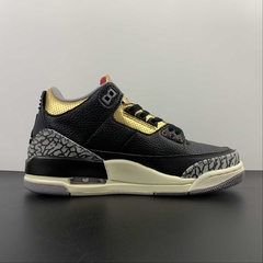Jordan 3 Retro Black Cement Gold - comprar online