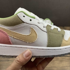 Jordan 1 Low Pastel Grind Vivid Green - Born Sneakers