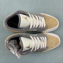 Imagem do Jordan 1 Low White-Grey/Beige-Yellow Cusom