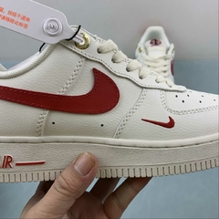 Nike Air Force 1 '07 Low Anniversary 40th Years White/Red Custom - Born Sneakers