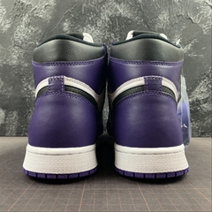 Jordan 1 Retro High Court Purple White - Born Sneakers