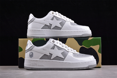 Bapesta #6 Patent Leather Pack Grey - Born Sneakers
