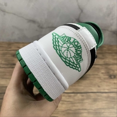 Jordan 1 Low White Lucky Green Black - loja online