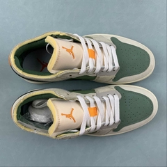 Imagem do Jordan 1 Low Craft SE Sky J Light Olive Bright Mandarin