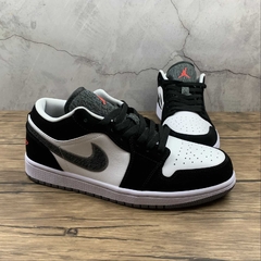 Jordan 1 Low Black White Wolf Grey Infrared 23 na internet