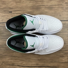 Jordan 1 Low White Lucky Green Black - loja online