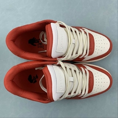 Imagem do OFF-WHITE Out Of Office OOO Low Tops Red White Leather