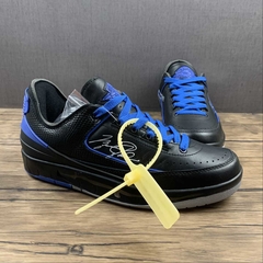 Jordan 2 Retro Low Off-White Black Blue na internet