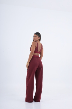 Calça Wide Leg - Moletom na internet